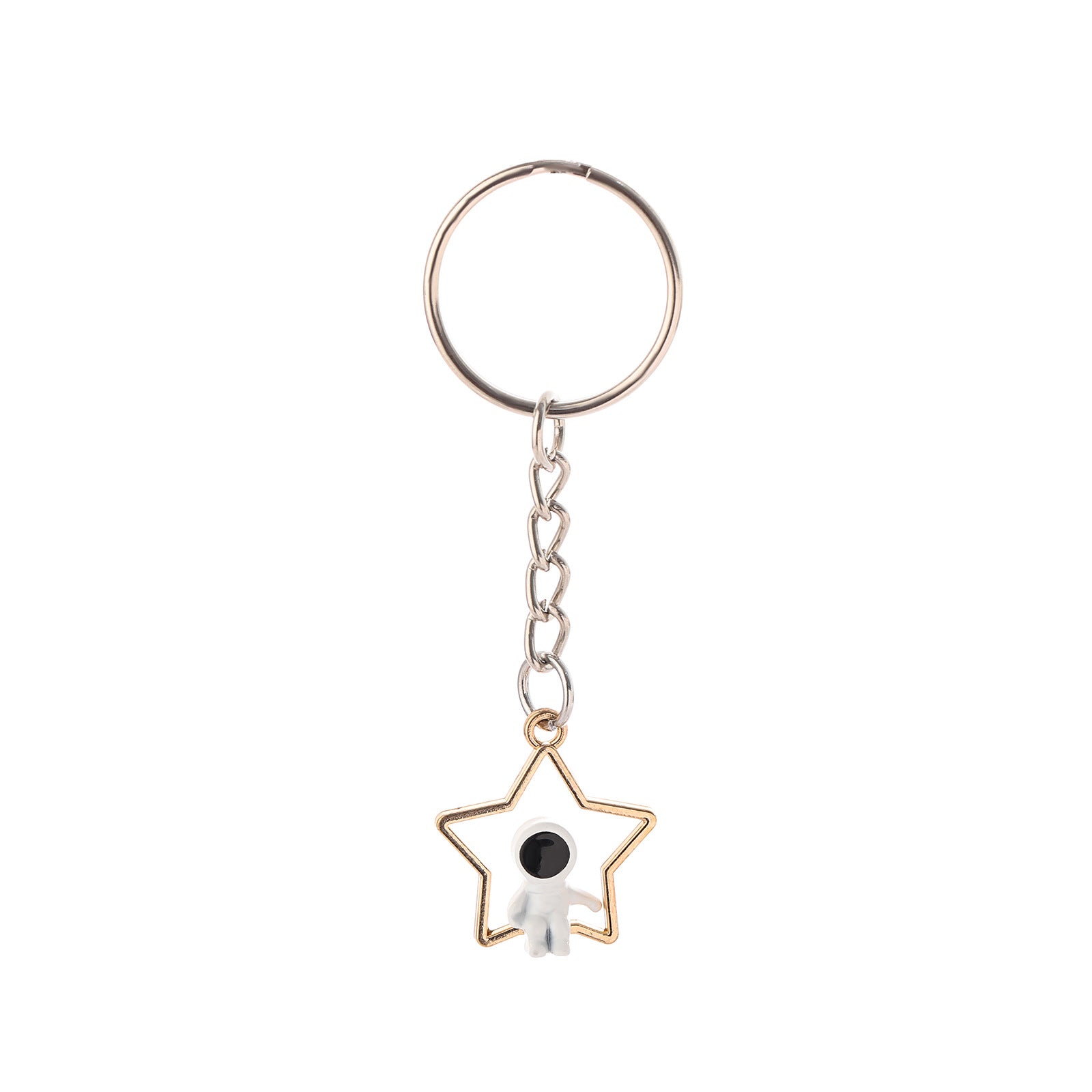 Wholesale Moon Star Astronaut Zinc Alloy Keychain